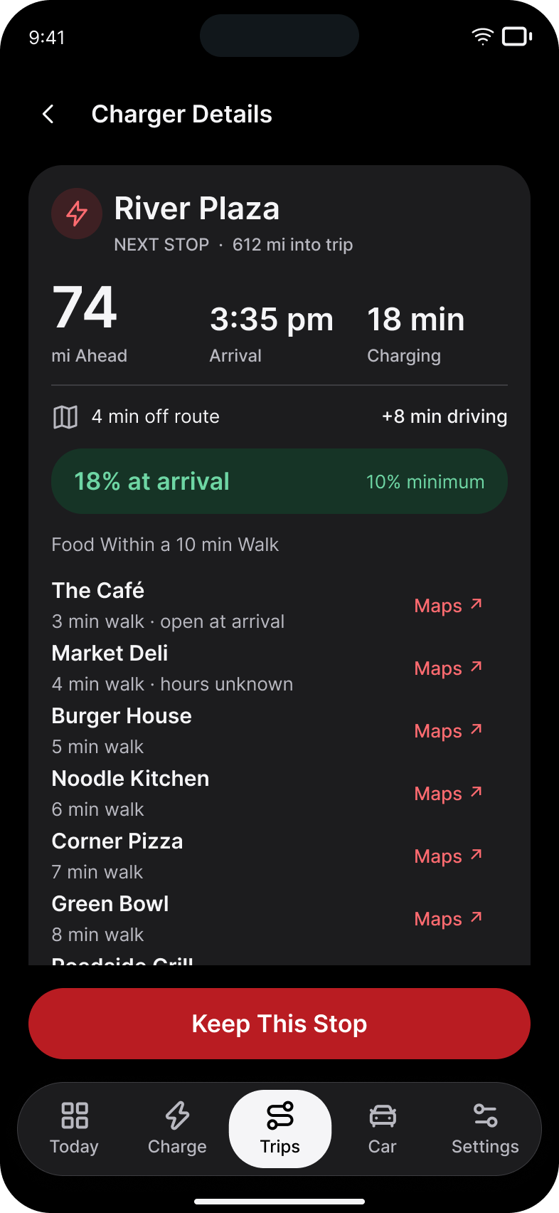 Teslane Charger details with illustrative California data